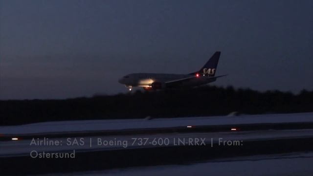 SUNSET & NIGHT Planespotting [Arlanda Airport]  W. B777, 737-400, CRJ900 And MORE!
