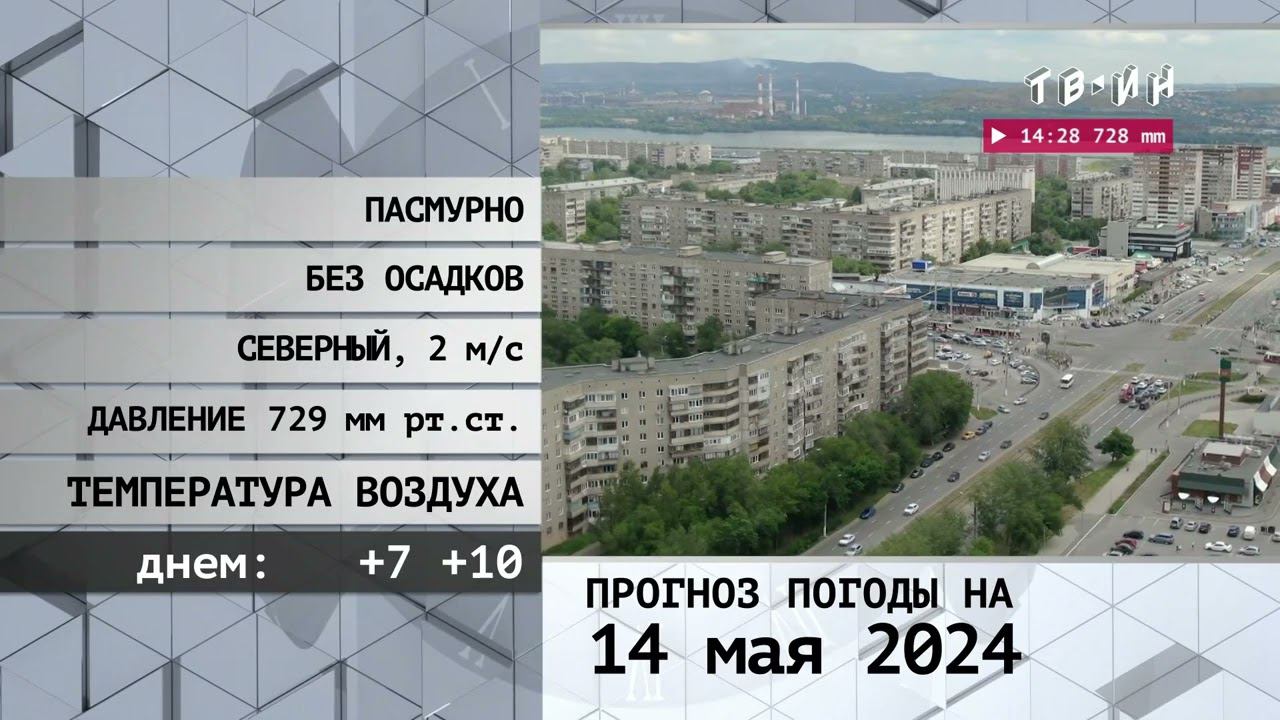 Прогноз погоды ТВ-ИН 14.05.2024 смотреть онлайн