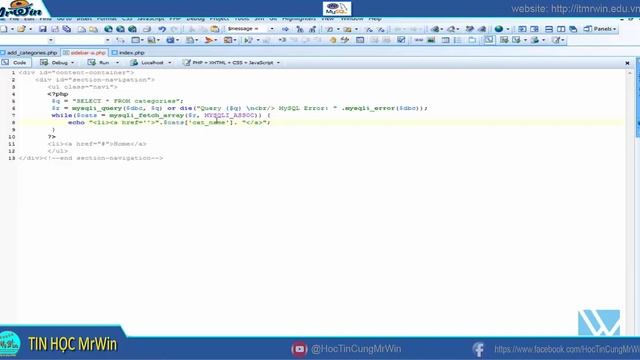 9# category navigation link | lập trình backend, frontend với PHP and MySQL смотреть онлайн