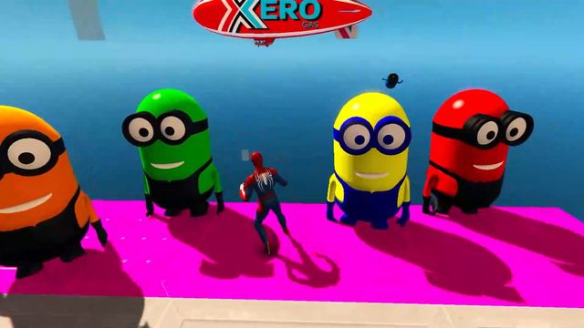 GTA 5 Epic Ragdolls RED SPIDERMAN VS RED MINION VS GREEN MINION (Euphoria Physics & Funny Fails)#25 смотреть онлайн