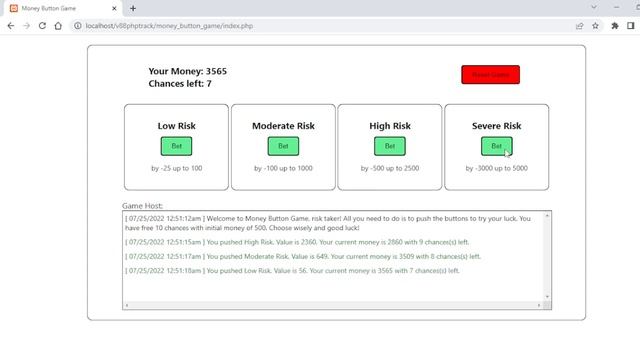 Money Button Game using PHP | Village 88 смотреть онлайн