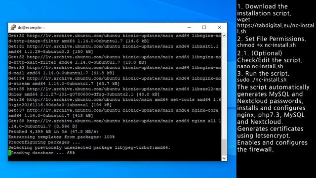 How to install Nextcloud in 3 steps | Ubuntu 18.04 смотреть онлайн