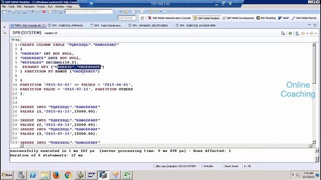 SAP BW On Hana Partitioning | SAP HANA Table & Range Partitioning - 8 смотреть онлайн