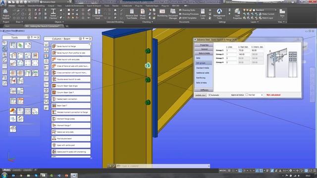 Advance Steel 2019 Tutorial Series - Adding a Haunch Connection смотреть онлайн