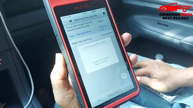 Toyota Raize, Veloz Cross, Avanza Smart Key Programming Autel KM100 IM508