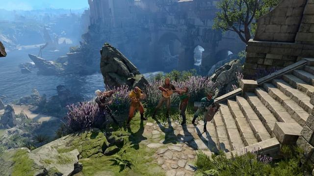 The bard band plays 'Sing for Me' (5 instruments) in Baldur's Gate 3 смотреть онлайн