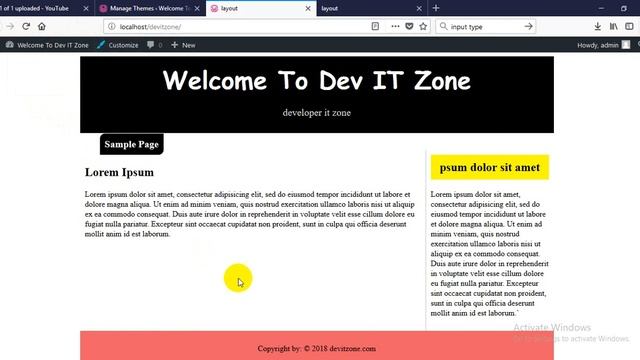 Wordpress Tutorial for Beginners (part 2) -Deve IT Zone смотреть онлайн