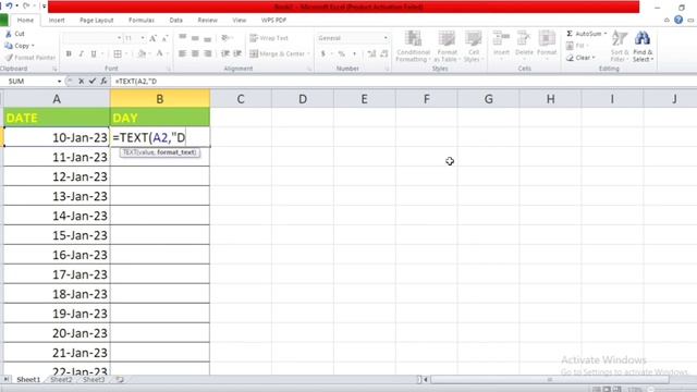 Find day of the date in Excel by Priya Mam смотреть онлайн