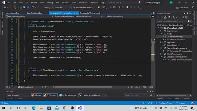 WPF C# Data Binding Add Name Methods Logic Visual Studio #5 смотреть онлайн