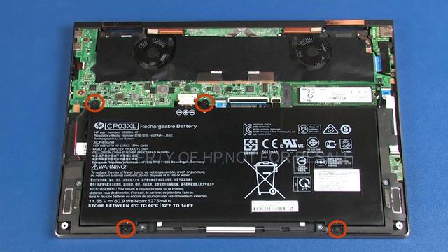 как заменить Аккумулятор для ноутбука HP Spectre x360 13-4115nf смотреть онлайн