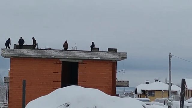 Модульный дом 80м2 установка в Бурцево | Установка всех модулей на фундамент смотреть онлайн