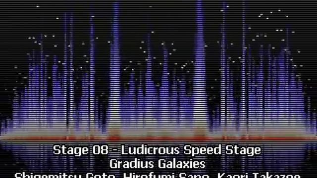 Stage 08 - Ludicrous Speed Stage - Gradius Galaxies смотреть онлайн