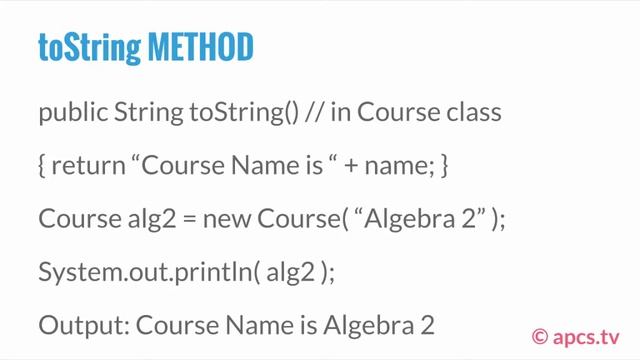 Lecture 59 - The Object Class Methods смотреть онлайн