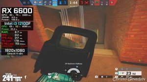 RX 6600 + i3 12100f - Test in 26 Games