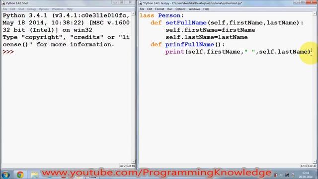 Python Tutorial for Beginners 15 - Classes and Self | AK Studio смотреть онлайн