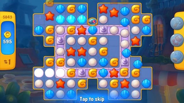 Fishdom Level 5841 - 5845 - Aquarium Music Room and Artist's Studio - World Art Works - Gameplay смотреть онлайн