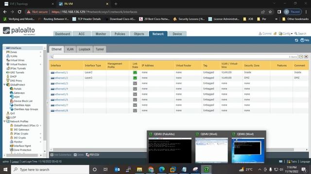 Palo alto, Palo Alto Layer2 interface mode Deployment with internet lab and Theory in Hindi смотреть онлайн