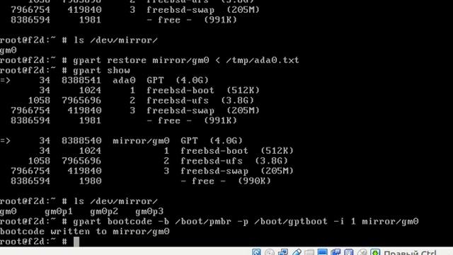 FreeBSD Raid 1 смотреть онлайн