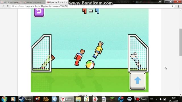 Soccer physics(Игра с ботами) смотреть онлайн