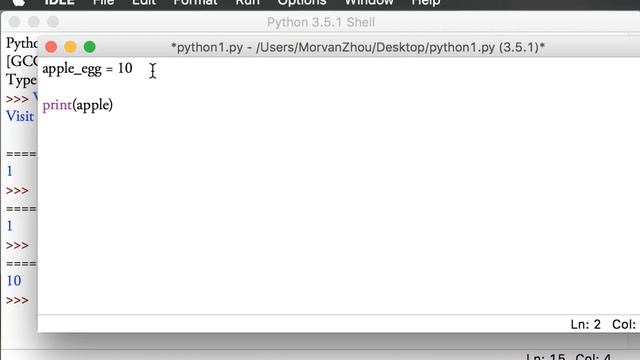python基础 4 自变量 variable (教学教程tutorial) смотреть онлайн