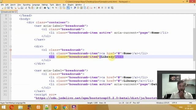 Bootstrap Breadcrumb in Bootstrap in Hindi Urdu смотреть онлайн