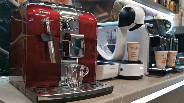 MrCoffee Philips Saeco Syntia Red making coffee смотреть онлайн