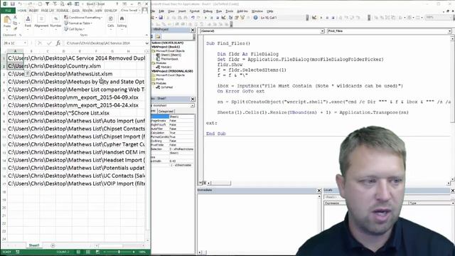 Quickly Find All files within a folder and sub folder in Excel VBA - Code Included смотреть онлайн