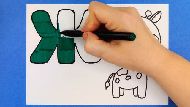 Рисуем Алфавит. Учим Буквы. Буква Ж. Азбука для детей. смотреть онлайн