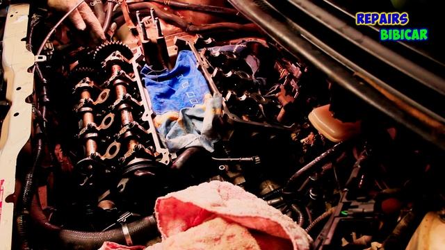 Как выставить метки ГРМ? Установить правильно левый  распредвал  ГБЦ. Двигатель V6