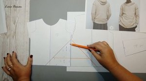 Сшить худи для мужчины за 30 минут. Легкая ВЫКРОЙКА ДЛЯ ЛЮБОГО РАЗМЕРА!
