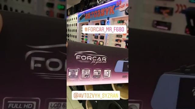 Зеркало+видеорегистратор ForCar MR-F680 смотреть онлайн