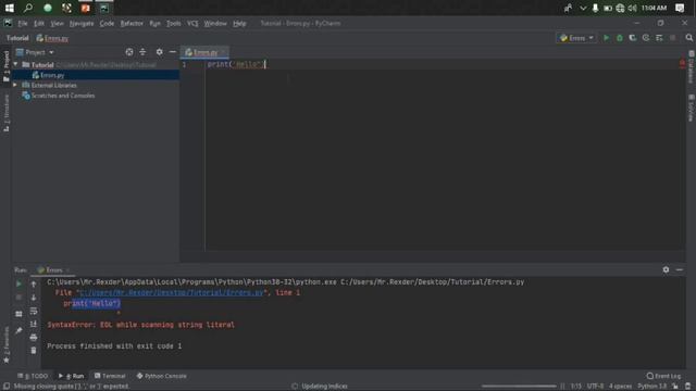 #7: Python Programming Tutorial - Errors on python - Amharic смотреть онлайн