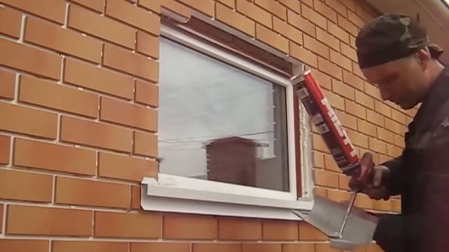Франкфуртские оконные откосы из металла. Монтаж. смотреть онлайн