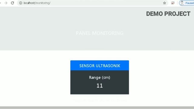 Panel Monitoring Sensor Ultrasonic # PHP MYSQL & bootstrap смотреть онлайн