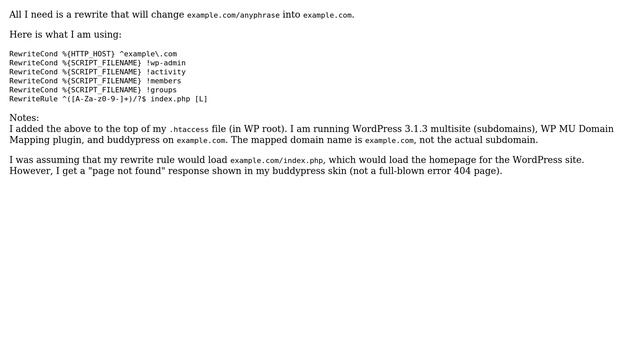 Wordpress: Need help with simple rewrite rule (shouldn't this be easy?) смотреть онлайн