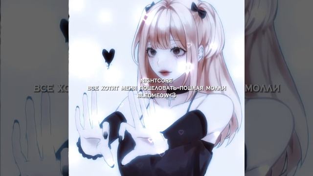 все хотят меня поцеловать–пошлая молли •|nightcore|• {bledmeow} смотреть онлайн