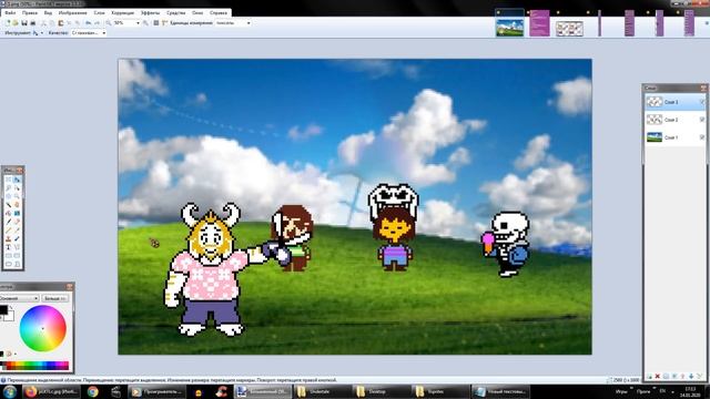 [Rus] Как делать GIF-анимации по Undertale с помощью Пейнта? [1080p60] смотреть онлайн
