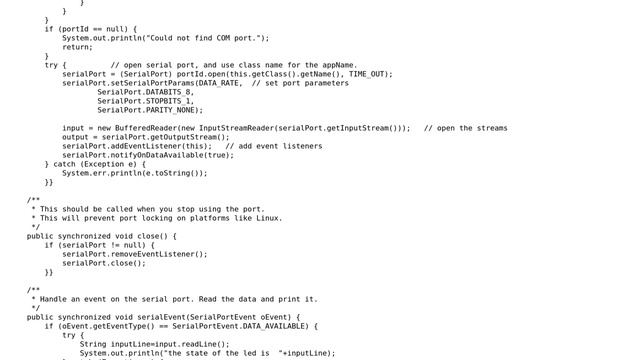 Arduino: Serial communication between Arduino and Java NetBeans смотреть онлайн
