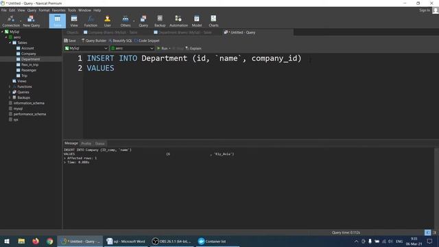 SQL (Insert & Update) смотреть онлайн