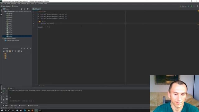 #0012 — Решение задачи «2066. Простое выражение» с сайта acm.timus.ru на python смотреть онлайн
