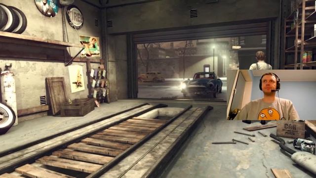 Папич выбирает цвет и разбивает машину | Mafia 2 Definitive Edition