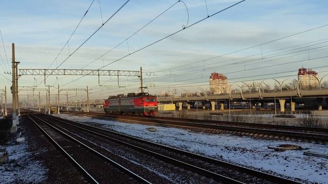 Встреча ТЭП70БС-322 и ВЛ10У-706, о.п. Ленинский Проспект, г.СПб, 02.12.2022г.(4K UHD) смотреть онлайн