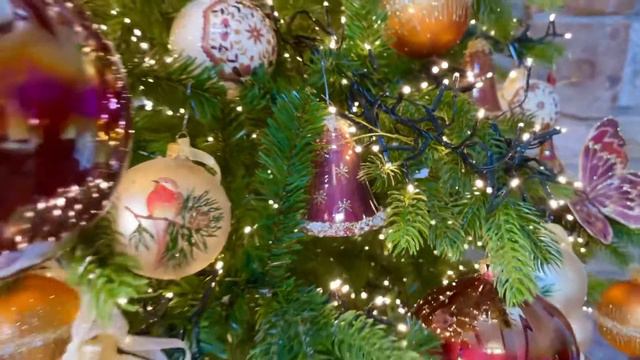 Velvet Pink Beaded Glass Bell Ornaments, Set of 6 смотреть онлайн