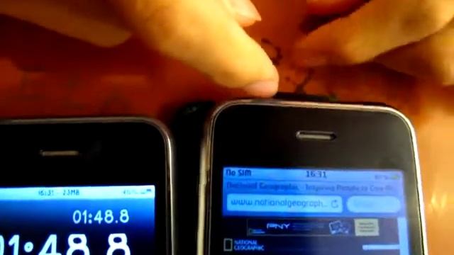 iPhone 3Gs Browser Speedtest ( EDGE ) Part.2 смотреть онлайн