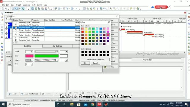 Baseline in Primavera P6 (Watch & Learn) смотреть онлайн