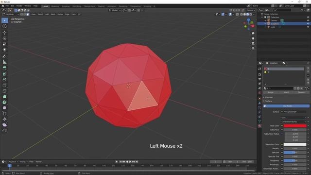 Blender. Назначаємо декілька матеріалів на об'єкт. смотреть онлайн