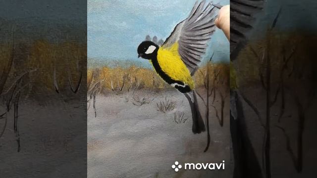 Синички маслом видео. Писать маслом легко. Тоня Пеж. смотреть онлайн