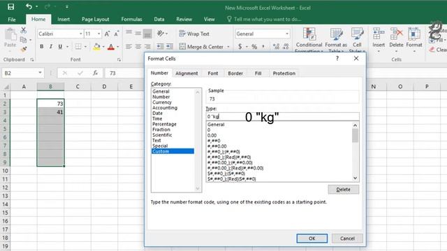 How to Create a KG format in Excel смотреть онлайн