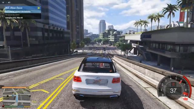GTA 5 Real Life PC Mod Franklin - Bentley Uber смотреть онлайн