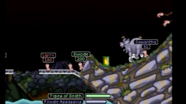 Worms World Party (PS1) Gameplay смотреть онлайн